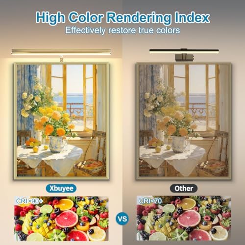 LED Picture Lights for Paintings Plug in, Antique Brass Finish - Image 4