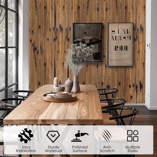 FONUNO Bamboo Wall Panel Bamboo Pole Wrap Roll - Image 2