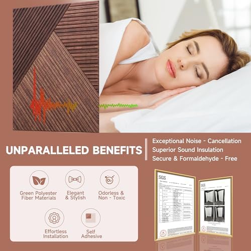 TO-TH Sound Proofing Panel Peel and Stick Wall Panels 6Pack - Image 3