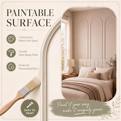 Colingmill 3 Set 32 x 78 Inch Arch Wall Molding Kit Peel Stick Wall Panels - Image 5
