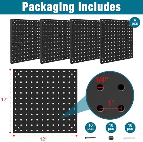 Peg Board, Steel Organization Panels, Office Organization, Craft Room - Image 2