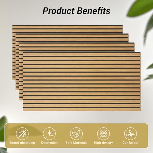 TONOR Dual-Layer Thickened Acoustic Wall Panels-4 Pack 47.2"x23.6"x0.72 - Image 6