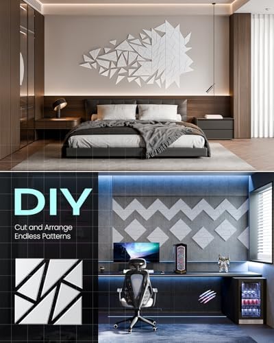 12 Pack Geometric Design Sound Proof Foam Panels - Image 5
