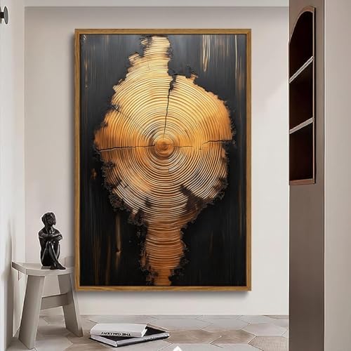Tree Ring Wall Art Framed, Modern Nature Decor - Image 7