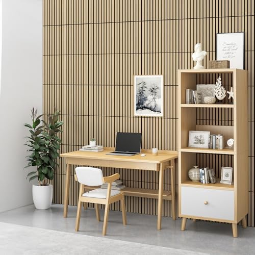 WADILE 16 Pack Self Adhesive Acoustic Wall Panels in Wood Look 11.8"x15.7" - Image 3