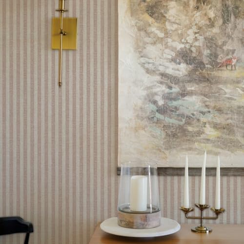 Tempaper x Jeremiah Brent Charles Street Stripe Textured Removable Peel and - Image 3
