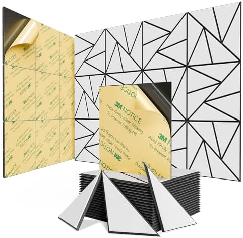 22 Pack Self-Adhesive Acoustic Panels, Sound Proof Foam Panels by ROOME
