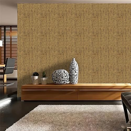 Brown Wallpaper Peel and Stick Removable Grasscloth Textured Contact Paper - Image 5