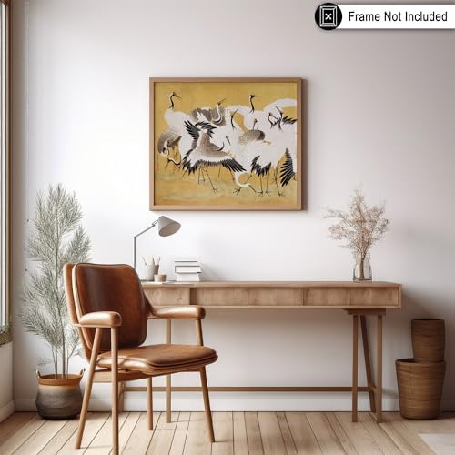 Poster Master Vintage Flock of Cranes Print - Image 6