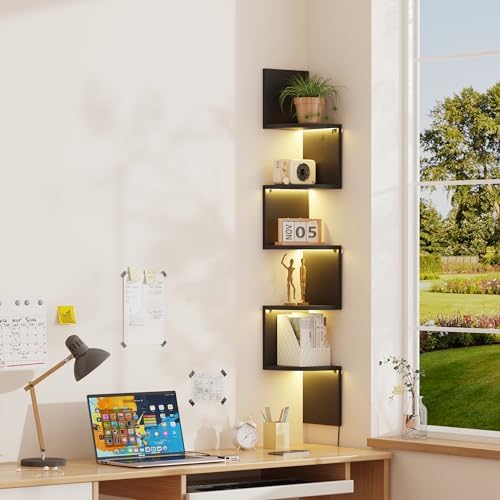 Qupui 49" Corner Wall Shelf - Image 4