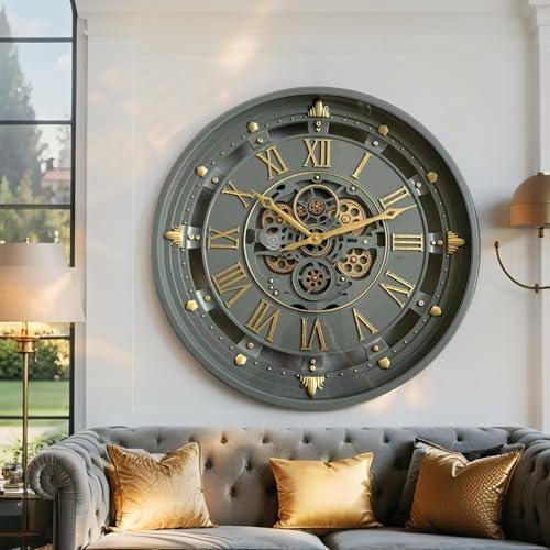 ImprovingLife The Gears Clock 26'' inch Wall Clock - Image 6
