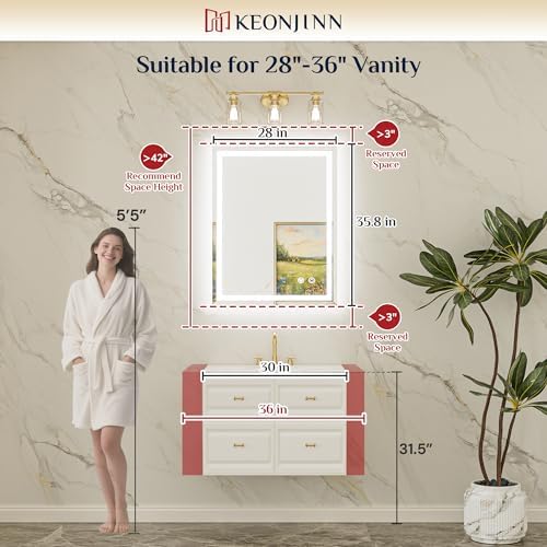 Keonjinn Beveled Bathroom Mirror - Image 3
