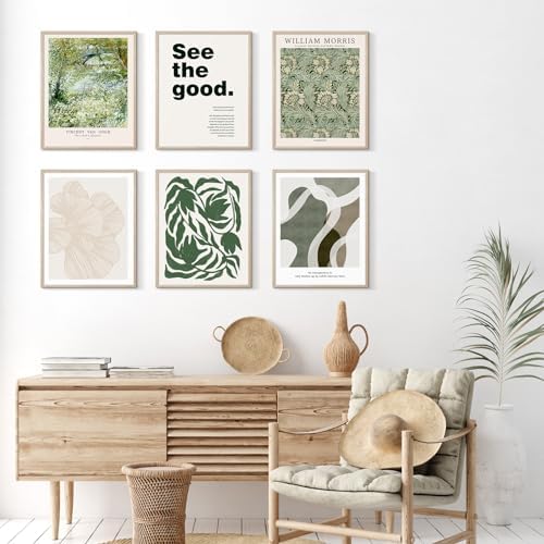 Habseligkeit Green Wall Art Prints, Retro Wall Decors - Image 2