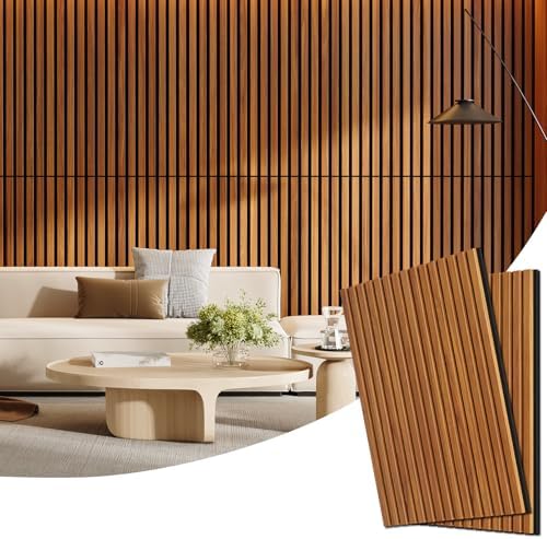 2 Pack Acoustic Wood Panels for Wall 47.24" x 23.81" Soundproof by Vellorise