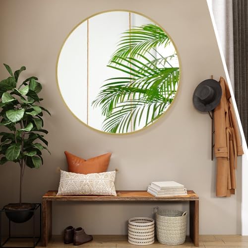 Itrue Round Metal Wall Mirror, 30 Inch - Image 2