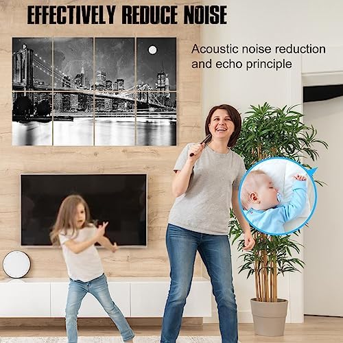 HLJ ART Acoustic Panels: Sound Proof Wall Padding, Noise Absorbing Panels - Image 5