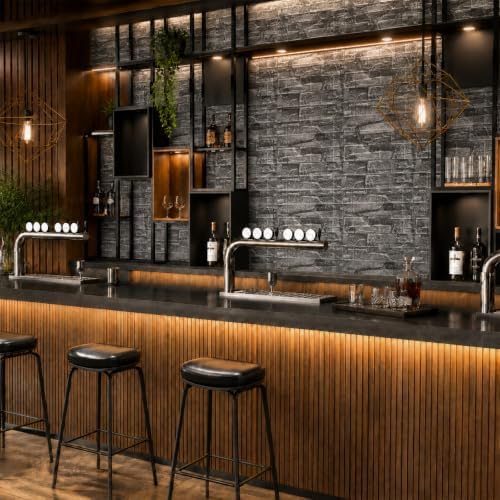 3D Wall Panels Peel and Stick Faux Foam Brick Wallpaper Covering - Image 3