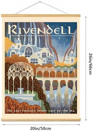 Middle Earth Landscape Wall Art Prints Canvas PaintingFantasy Posters, Wall - Image 4