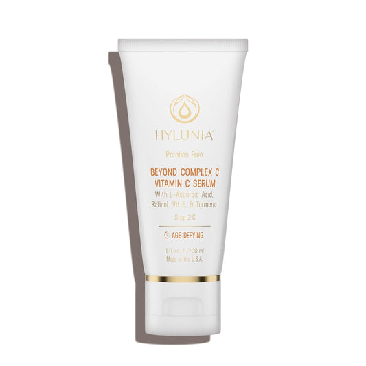 Hylunia Beyond Complex C Vitamin C Serum, 1.0 fl oz - Hydrating, Anti-Aging, Brightening & Nourishing with Hyaluronic Acid - Vegan, Clean & Cruelty-Free Skincare for Radiant Skin