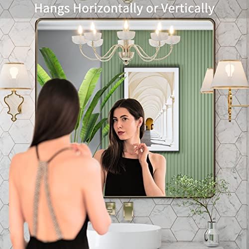 LOAAO 36"X36" Bronze Bathroom Mirror - Image 2