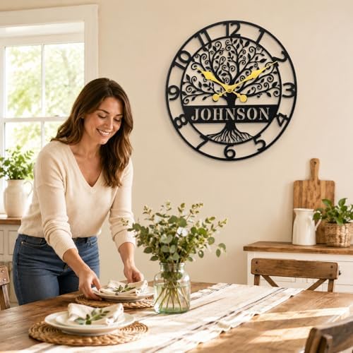 Personalized Metal Wall Clock - Image 3