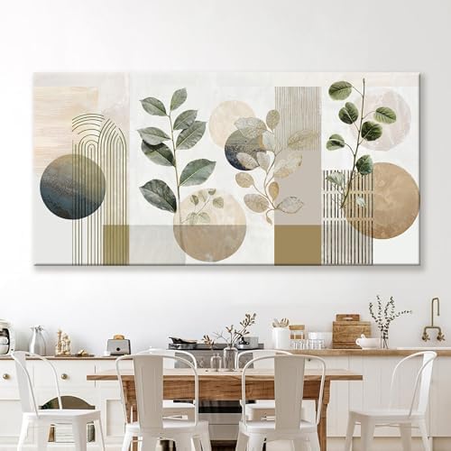 Large Boho Green Wall Art For Living Room Prints 39x78 In Green Botanical Boho - Image 5