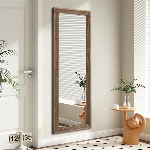 AAZZKANG Hanging Mirror Full Length Vintage Large Mirrors Wooden Framed by AAZZKANG
