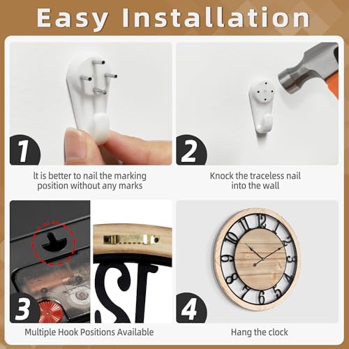 LEIKE 20 Inch Large Wall Clock - Image 5