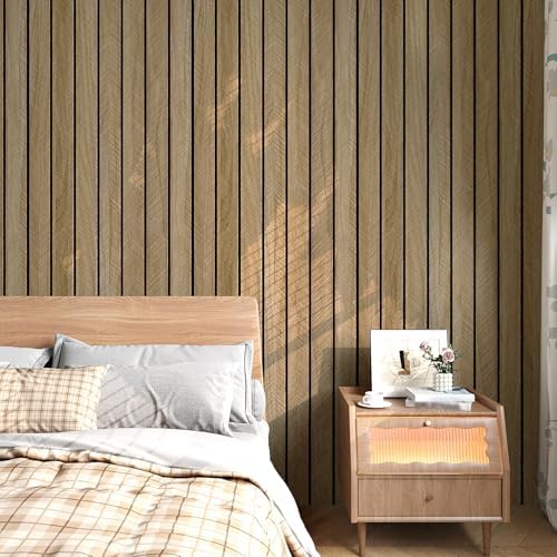 Brown Wood Slat Wall Panel Acoustic 3D Wood Panels - Image 2