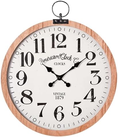 American Clock Co. Vintage Pocket Watch Wall Clock - Image 6