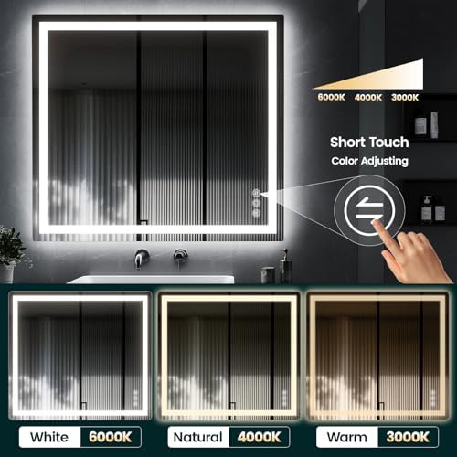 Memobarco 36" x 40" LED Bathroom Mirror - Image 5