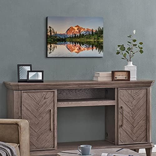 Forest Mountain Landscape Wall Art - Image 2