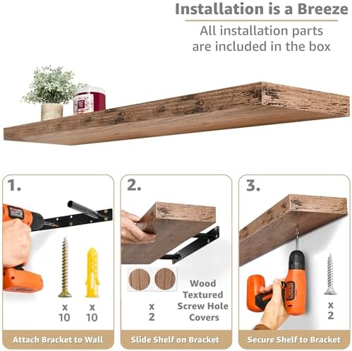 Sorbus Floating Shelves for Wall Storage - Image 4