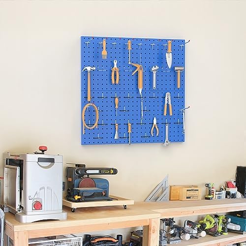 TORACK Metal Pegboard Wall Organizer 24"x24" 70 PCS Tool Storage Pegboards - Image 7