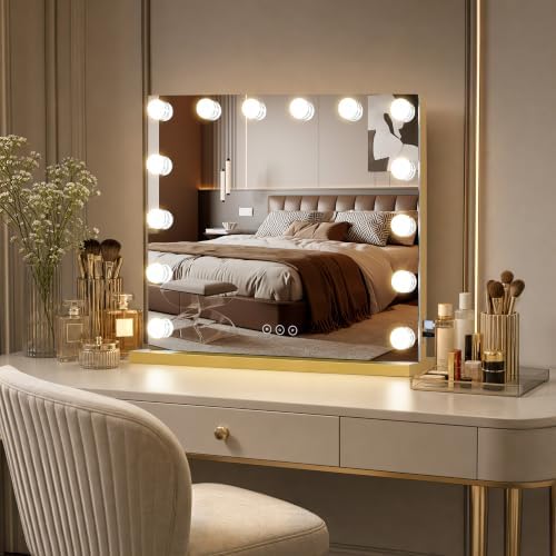 Vanity Mirror with Lights 19.7''x16.6'' Makeup Mirror with Lights Lighted Up - Image 7