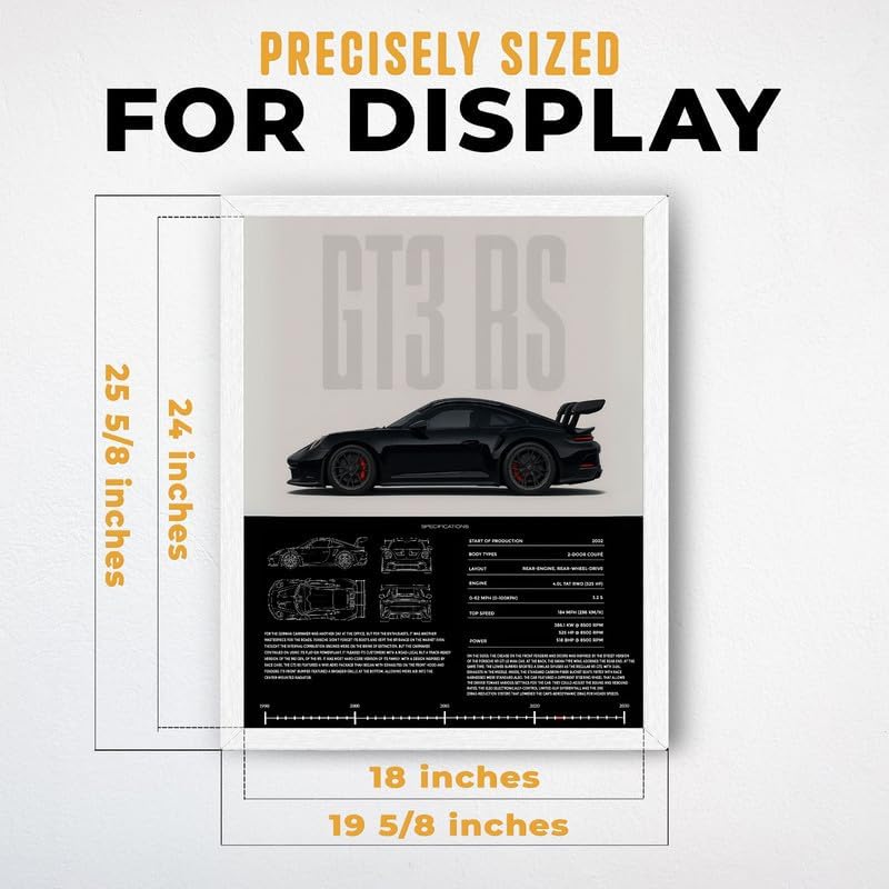 InkFlow Posters Vintage Racing Car Canvas Poster - Image 3