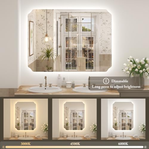 Backlit LED Lighted Bathroom Mirror - Image 2