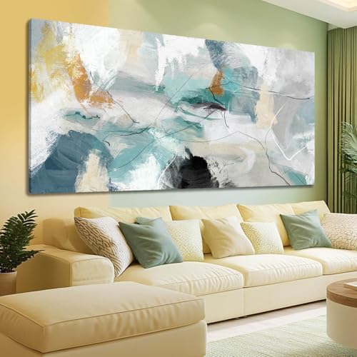 SOUGUAN Green Wall Art Abstract Wall Decor Teal Pictures Canvas Prints Artwork by SOUGUAN