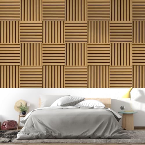 IZODEKOR Wood Acoustic Wall Panels 23.5"x23.5" - Image 5