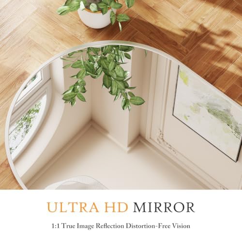 NEWBULIG 78"x38" Arched Full Length Mirror, Full Body Floor Mirror - Image 4