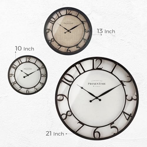 Presentime 10" Farmhouse Series Wall Clock - Image 6