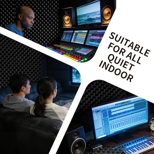 6 Pack Sound Proof Foam Panels 48x24x2 Acoustic Foam Panels Egg Crate Foam - Image 6