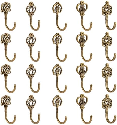 20 PCS Vintage Metal Wall Hooks, Bohemian Decorative Hook by XHIPY