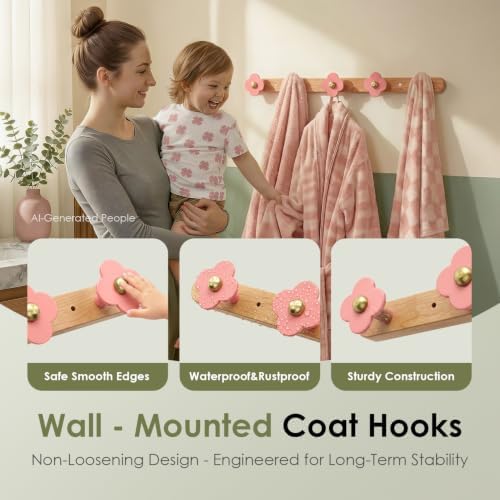 Tindbea Upgreded Heavy Duty Coat Rack Wall Mount - Image 7