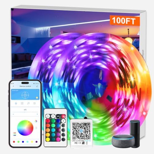 DAYBETTER Smart WiFi Led Lights 100ft, Tuya App Controlled Led Strip Lights by DAYBETTER