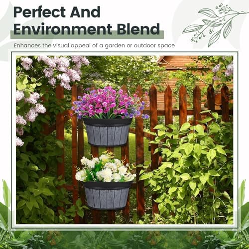 Layhit 6 Pcs Wall Hanging Planters, 10 Inches - Image 5