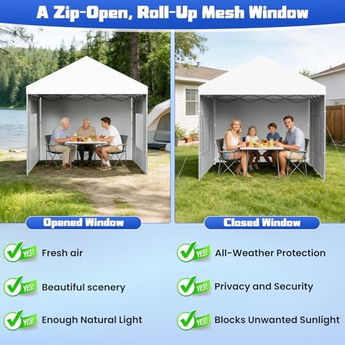 10x10 Canopy Sidewalls, UV Protection, Waterproof, Canopy Tent Accessories - Image 5