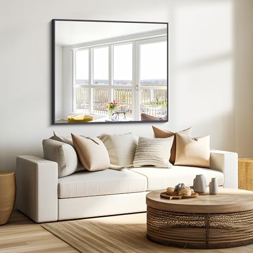 BONEWEI Bathroom Mirror, 36x40 inch Wall Mirror - Image 4