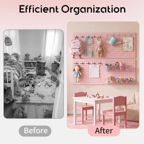 Pegboard Organizer Kit, 4 Pack 12 x 16 in Metal Panels - Image 5