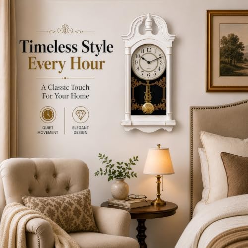 Clockswise Vintage Grandfather-Style Wall Clock - Image 2